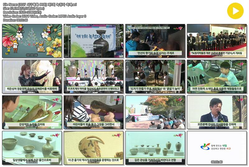 [2017 서구톡톡 88회] 제7회 녹청자 축제 사진